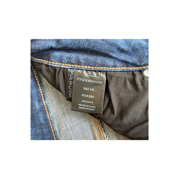 Risen High-Rise Crop Straight Leg Jeans-NWOT-Size 2XL - Picture 4 of 7